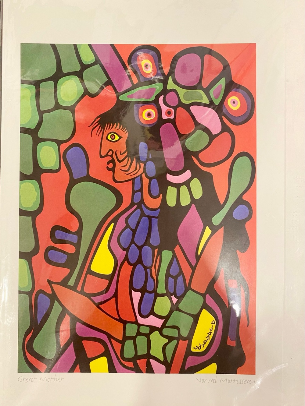 “Great Mother" print by Ojibway artist Norval Morrisseau